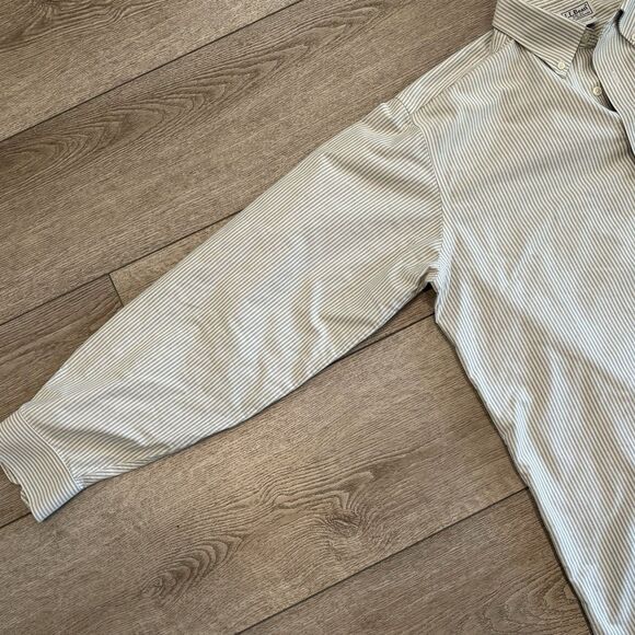 LL Bean Mens 17-36 Long Sleeve Button Down Plaid Wrinkle Resistant Shirts - Picture 7 of 8